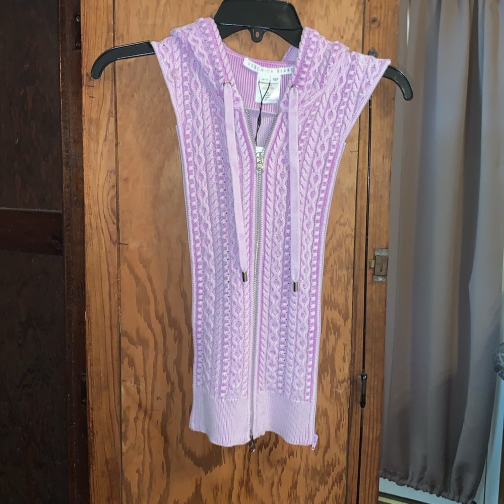 Veronica Beard Pilar Hoodie Dickey - Violet NWT